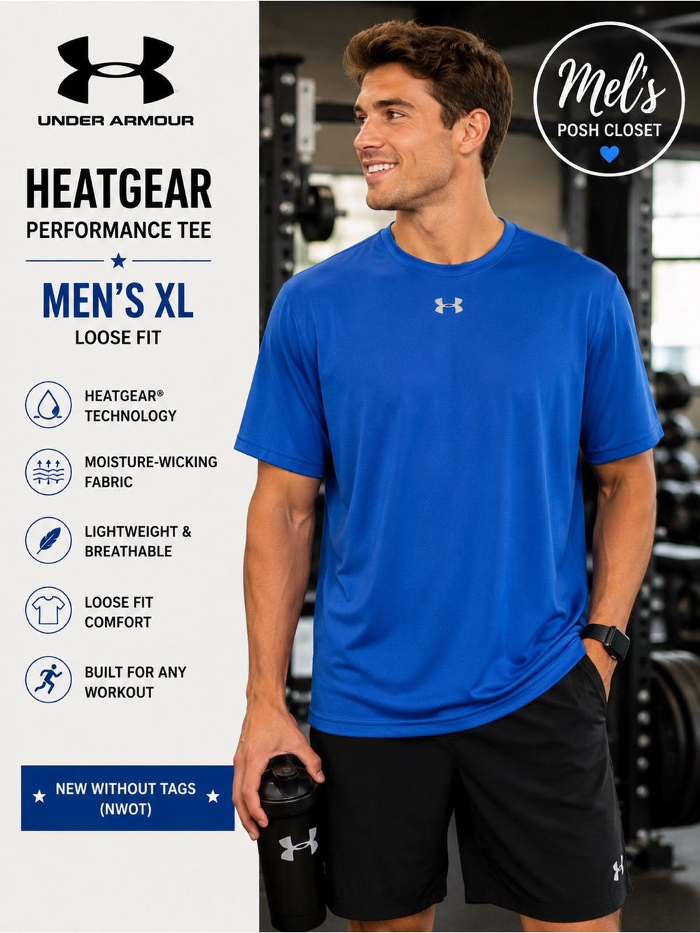 Under Armour Men’s XL HeatGear Loose Athletic Performance Shirt NWOT